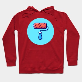 Roller Brush Paint Cartoon Vector Icon Illustration Hoodie